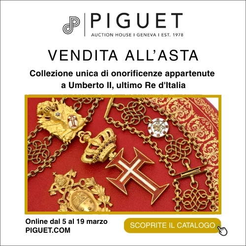 ASTA DEI TESORI PERSONALI DELL’ULTIMO RE D’ITALIA